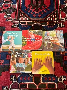 Set of 5 Lovevery Board Books - Bright Multicolor